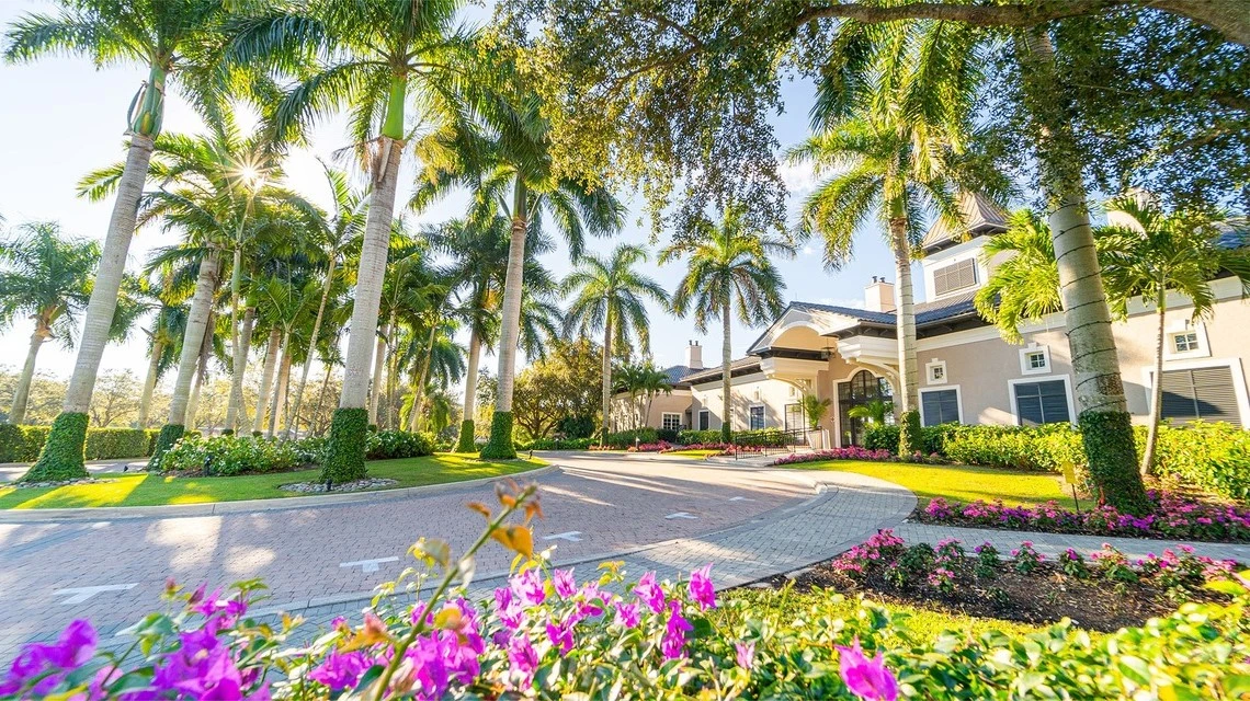 The Island at West Bay Clubhouse Entrance, Estero FL